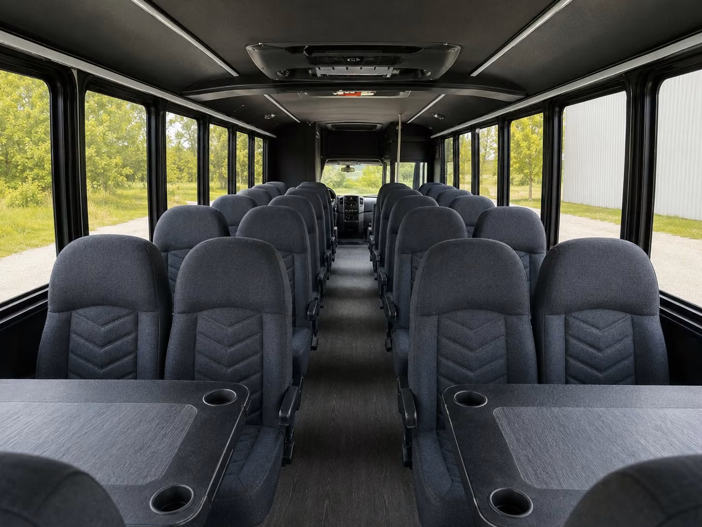 15 passenger minibus inside