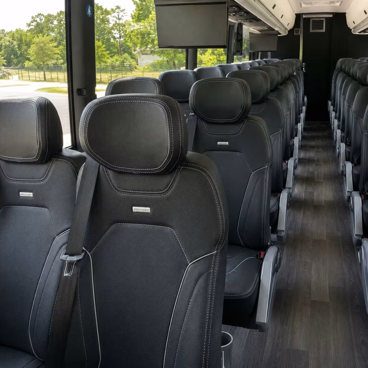 fort collins charter bus interior